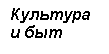 Подпись: Культура 
и быт


