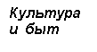 Подпись: Культура  
и  быт

